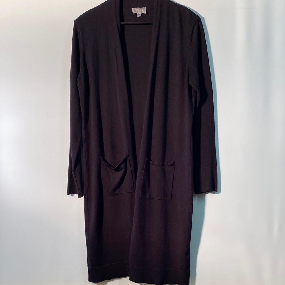 Cyrus Black Open Front Cardigan